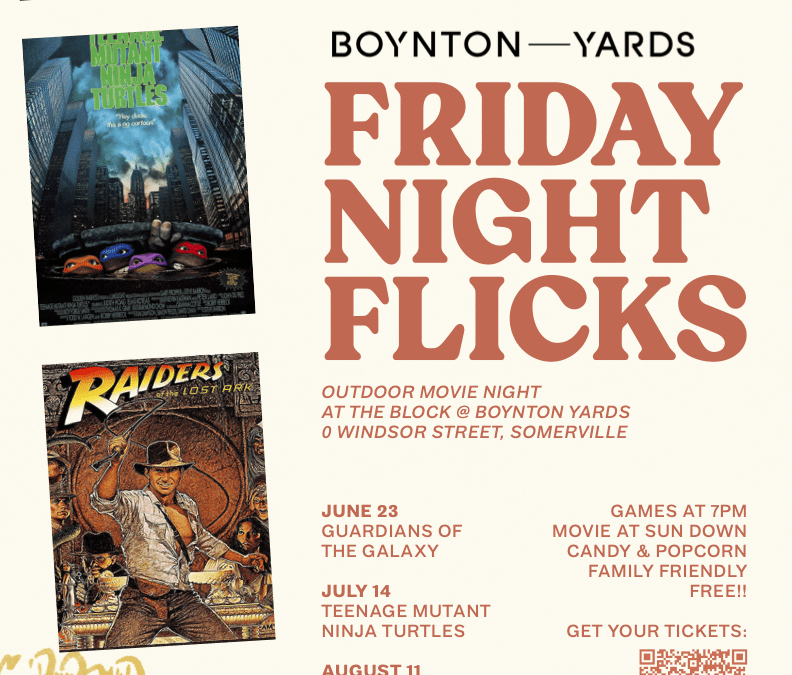 Friday Night Flicks: Outdoor Movie Nights at Boynton Yards