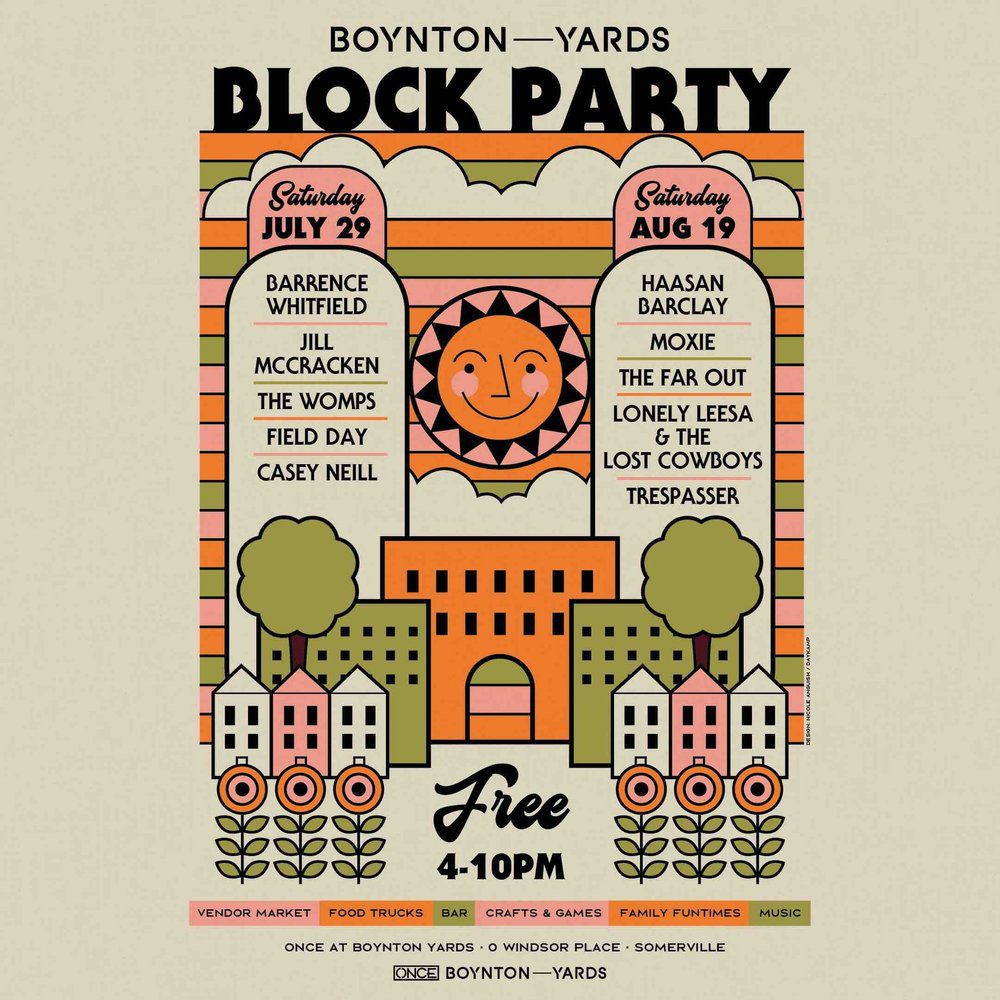 ONCE Block Party & Outdoor Concert Flyer