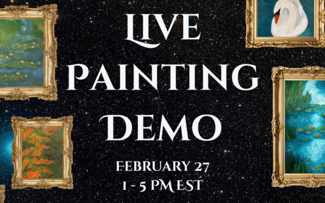 Live Painting Demo: Adèle Patnaude @ EventThem Studios