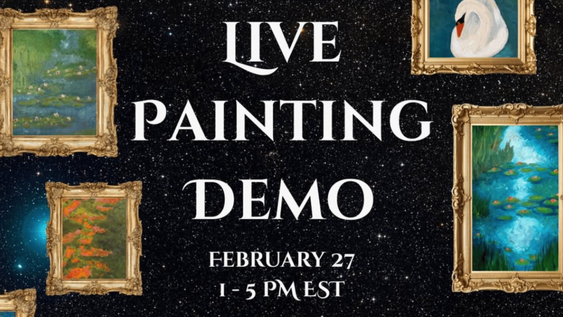 Live Painting Demo - Adèle Patnaude @ EventThem Studios