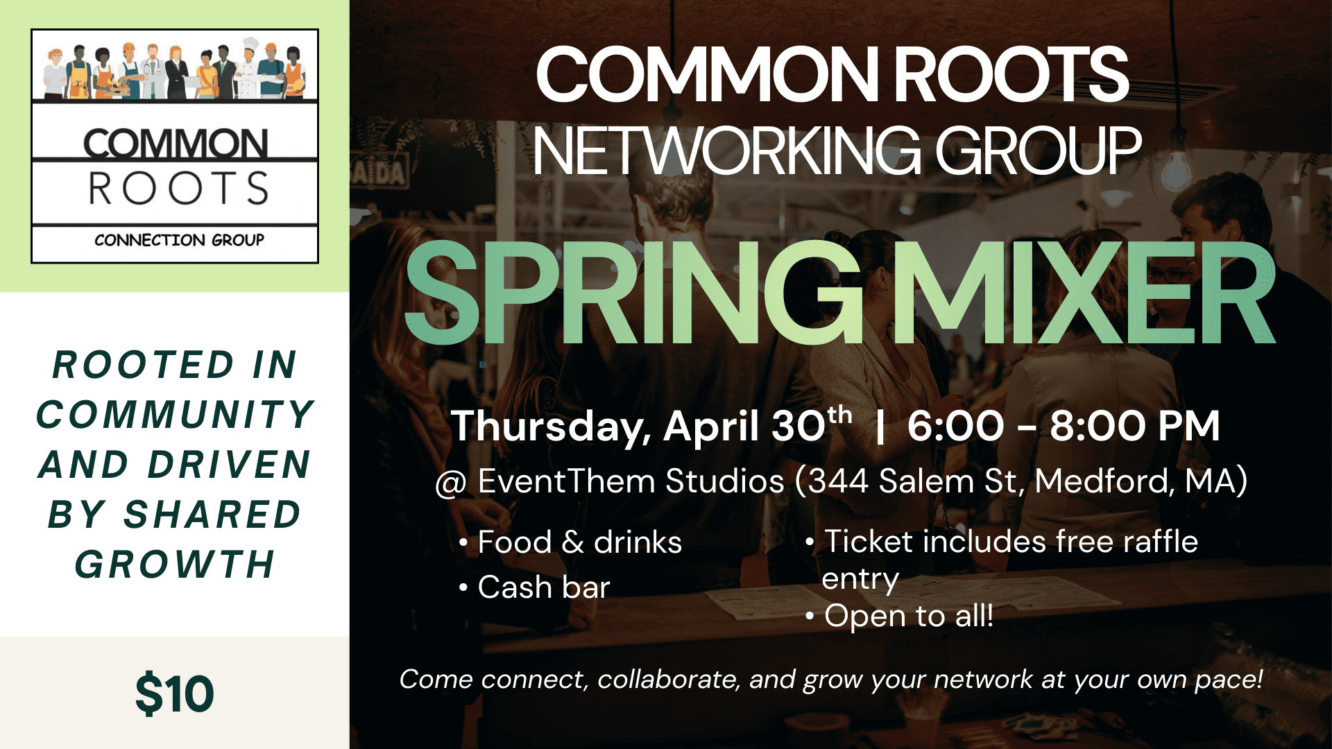 Common Roots Networking Group: Spring Mixer | 4/30 6-8 PM