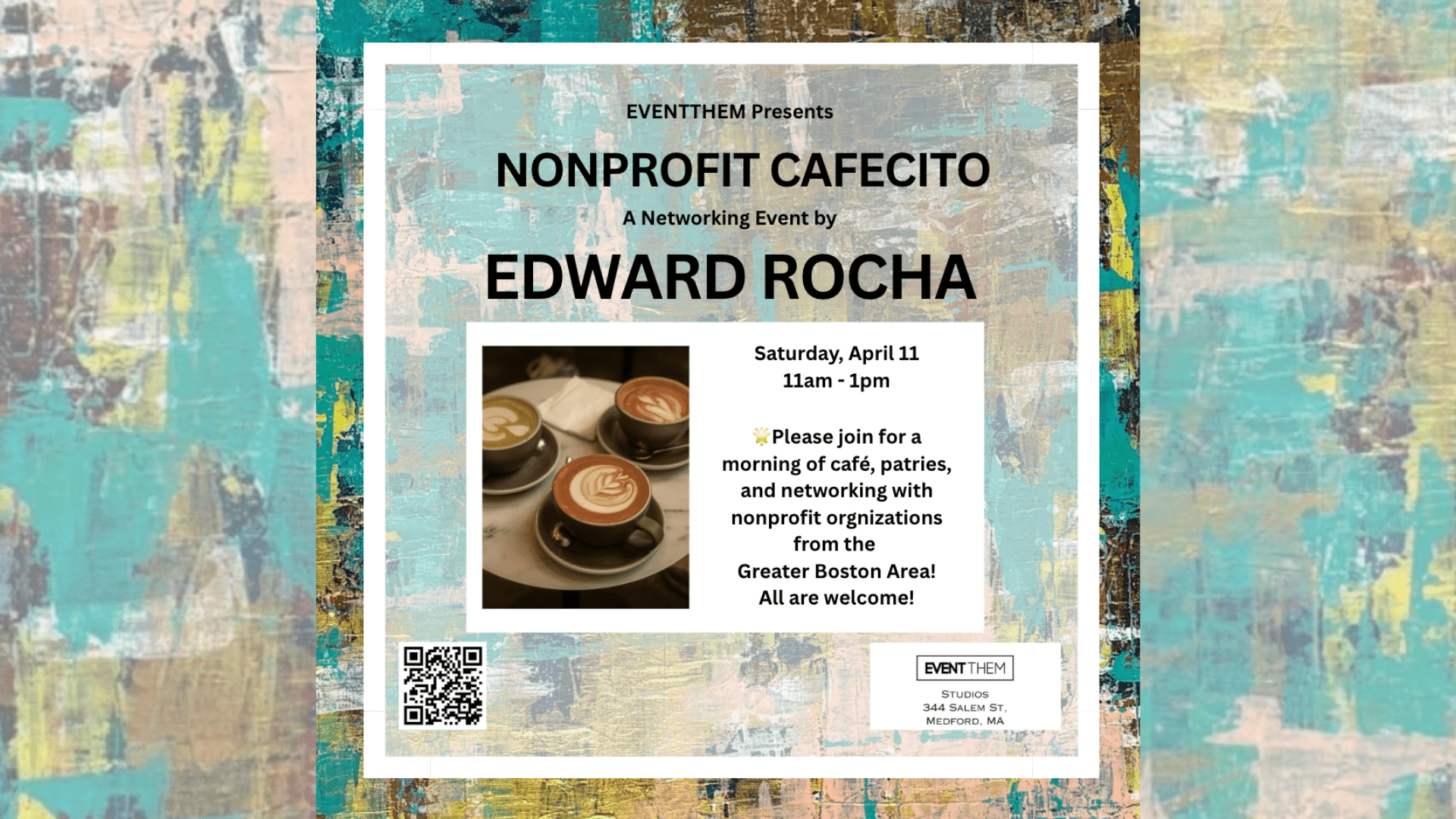 Nonprofit Cafecito | Boston Networking | Edward Rocha | EventThem Studios | 4:11 11-1